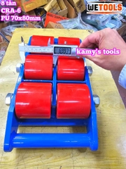 Con rùa đẩy hàng 8 tấn Wetools model CRA-6 6 bánh xe PU