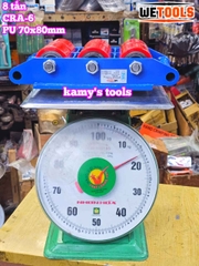 Con rùa đẩy hàng 8 tấn Wetools model CRA-6 6 bánh xe PU