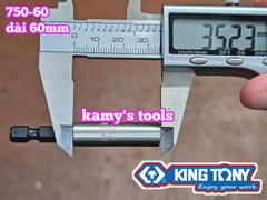 Đầu nối lục giác sang bắn vít 1/4 inch Kingtony model 750-60