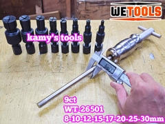 Cảo vam giật bạc đạn bi trong xe máy ô tô, bạc đạn nồi tay ga 9 chi tiết 8-30mm Wetools WT-26501