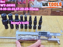Cảo vam giật bạc đạn bi trong xe máy ô tô, bạc đạn nồi tay ga 9 chi tiết 8-30mm Wetools WT-26501