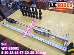 Cảo vam giật bạc đạn bi trong xe máy ô tô, bạc đạn nồi tay ga 9 chi tiết 8-30mm Wetools WT-26501