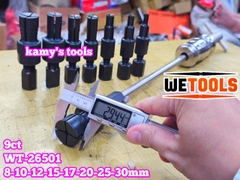 Cảo vam giật bạc đạn bi trong xe máy ô tô, bạc đạn nồi tay ga 9 chi tiết 8-30mm Wetools WT-26501