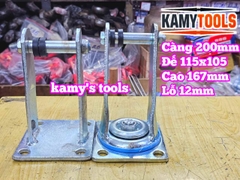 Đế càng bánh xe cố định và xoay loại dày 6mm cho bánh xe 200mm Kamytools KMT-33200A KMT-32200A