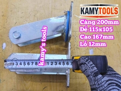 Đế càng bánh xe cố định và xoay loại dày 6mm cho bánh xe 200mm Kamytools KMT-33200A KMT-32200A