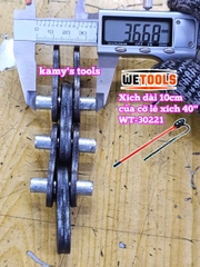 Xích của cờ lê xích 40 inch trở lên dài 100mm Wetools WT-30221 bước xích 36x50mm