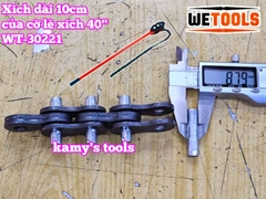 Xích của cờ lê xích 40 inch trở lên dài 100mm Wetools WT-30221 bước xích 36x50mm