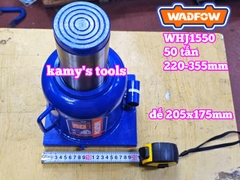 Kích con đội thủy lực 50 tấn Wadfow WHJ1550 hành trình 130mm cao 220-255mm