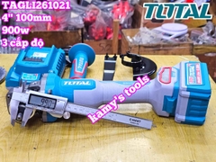 TAGLI261021 Máy mài góc dùng pin Lithium 20V Total 4 inch 100mm (1 pin+1 sạc)