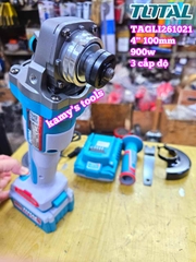 TAGLI261021 Máy mài góc dùng pin Lithium 20V Total 4 inch 100mm (1 pin+1 sạc)
