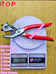 Kìm bấm lỗ dây nịt TOP K6012A kèm 100 khoen (kìm bấm lỗ thắt lưng, kềm bấm lỗ dây nịt)
