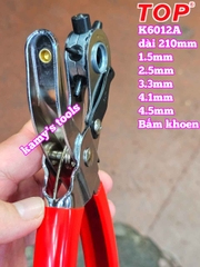 Kìm bấm lỗ dây nịt TOP K6012A kèm 100 khoen (kìm bấm lỗ thắt lưng, kềm bấm lỗ dây nịt)