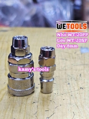 Bộ nối nhanh hơi khí nén dùng cho dây hơi 8mm 20SP 20PP Wetools WT-20PP WT-20SP