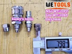Bộ nối nhanh hơi khí nén dùng cho dây hơi 8mm 20SP 20PP Wetools WT-20PP WT-20SP