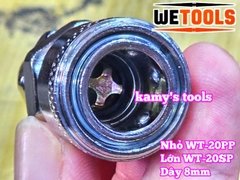 Bộ nối nhanh hơi khí nén dùng cho dây hơi 8mm 20SP 20PP Wetools WT-20PP WT-20SP