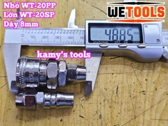 Bộ nối nhanh hơi khí nén dùng cho dây hơi 8mm 20SP 20PP Wetools WT-20PP WT-20SP