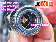 Bộ nối nhanh hơi khí nén dùng cho dây hơi 10mm 30SP 30PP Wetools WT-30SP WT-30PP