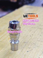 Bộ nối nhanh hơi khí nén dùng cho dây hơi 10mm 30SP 30PP Wetools WT-30SP WT-30PP