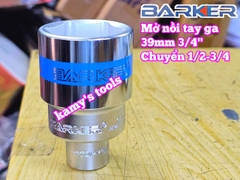 Combo bộ đầu tuýp đầu khẩu 39mm mở nồi xe tay ga Barker 2 chi tiết BARKER-23202