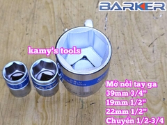 Combo bộ đầu tuýp đầu khẩu 39mm mở nồi xe tay ga Barker 4 chi tiết BARKER-23204