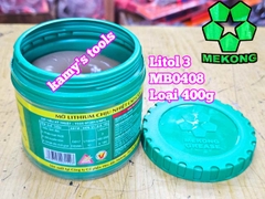Mỡ bò chịu nhiệt Mekong Litol 3 MB0408 khối lượng tịnh 400g