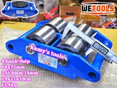 Con rùa chuyển hàng bánh sắt CRA-4 6 tấn Wetools 4 bánh xe di chuyển nâng hạ máy móc
