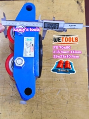 Con rùa di chuyển 6 tấn model CRA-4 Wetools, xe rùa đẩy hàng tải trọng cao giúp di chuyển hàng hoá nặng trong nhà xưởng nhà máy