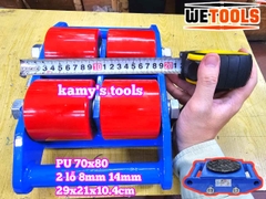 Con rùa di chuyển 6 tấn model CRA-4 Wetools, xe rùa đẩy hàng tải trọng cao giúp di chuyển hàng hoá nặng trong nhà xưởng nhà máy