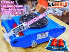 Con rùa di chuyển 6 tấn model CRA-4 Wetools, xe rùa đẩy hàng tải trọng cao giúp di chuyển hàng hoá nặng trong nhà xưởng nhà máy