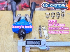 Kìm bấm rút đinh rive Kingtony 79711 dài 18 inch 460mm cỡ 3.2mm 4mm 4.8mm 6.4mm