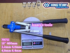 Kìm bấm rút đinh rive Kingtony 79711 dài 18 inch 460mm cỡ 3.2mm 4mm 4.8mm 6.4mm