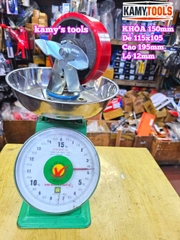 Combo đế càng XOAY KHÓA và bánh xe PU mâm gang 150mm 150x50mm Kamytools KMT-KHOA150PU