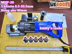Máy đột lỗ thủy lực điện MHP-20 công suất 1300w Wetools