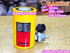 Kích thủy lực 10 tấn hành trình 50mm RSC-1050 106mm-156mm dạng lùn Manniu