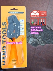 Kìm bấm cos pin tròn rỗng Fasen SN-06WF 0.25-6mm2 dài 190mm
