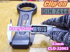 Cờ lê vòng đóng 63mm DIN7444 Clip-On CLO-22063