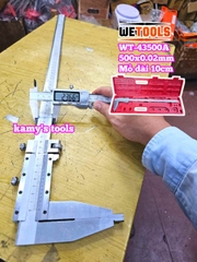 Thước kẹp cơ khí 500mm x 0.02mm mỏ cặp dài 10cm thước cặp Wetools WT-43500A