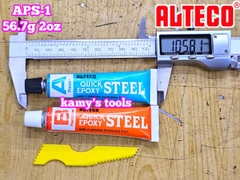 Keo AB 2 thành phần Alteco Quick Epoxy Steel Plus 56.7g siêu dính trên kim loại, nhựa, gỗ, gốm sứ