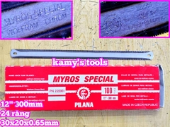 Lưỡi cưa sắt 2 mặt 24 răng dài 12 inch 300mm MYROS SPECIAL và EUROTOP SPECIAL