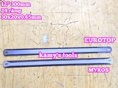 Lưỡi cưa sắt 2 mặt 24 răng dài 12 inch 300mm MYROS SPECIAL và EUROTOP SPECIAL