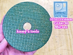 Đá cắt kim loại Hải Dương 100mm lỗ 16mm dày 1.2mm DAMAIHAD CN 107.1,2.16