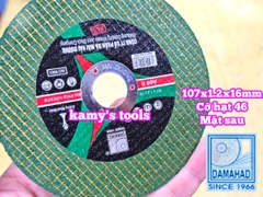 Đá cắt kim loại Hải Dương 100mm lỗ 16mm dày 1.2mm DAMAIHAD CN 107.1,2.16