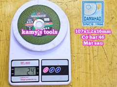 Đá cắt kim loại Hải Dương 100mm lỗ 16mm dày 1.2mm DAMAIHAD CN 107.1,2.16