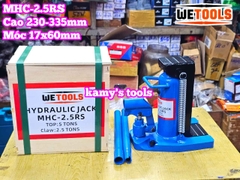 Đội móc 2.5 tấn đội đầu 5 tấn kích móc MHC-2.5RS Wetools kích chân