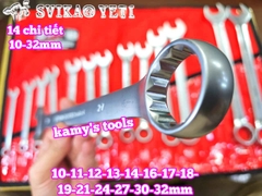 Bộ cờ lê vòng miệng YETI đầu búa 14 chi tiết 10-32mm YETI-32202A