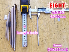Bộ lục giác bi 9 chi tiết 1.5-10mm Eight TLS-9N