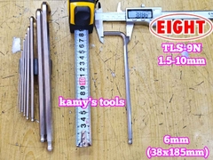 Bộ lục giác bi 9 chi tiết 1.5-10mm Eight TLS-9N