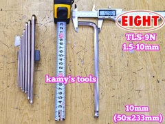 Bộ lục giác bi 9 chi tiết 1.5-10mm Eight TLS-9N