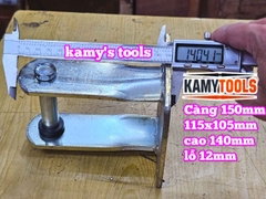 Đế càng bánh xe cố định và xoay loại dày 6mm cho bánh xe 150mm Kamytools KMT-33150A KMT-32150A