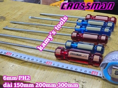 Tua vít bake dẹp 6mm PH2 Crossman dài 150mm 200mm 300mm 45-635 45-615 45-640 45-620 45-650 45-630